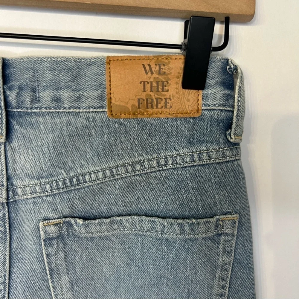 *NWT* Free People We The Free Ghost Town Long Shorts, Size 24, Denim Jeans